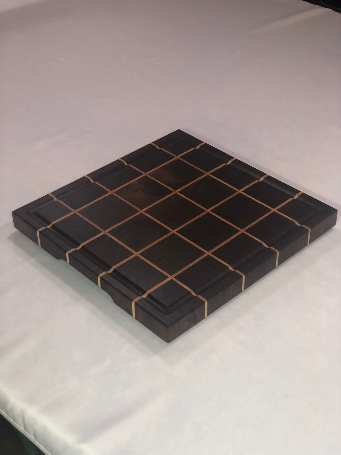 Black Walnut and Maple End Grain Square Cutting Board