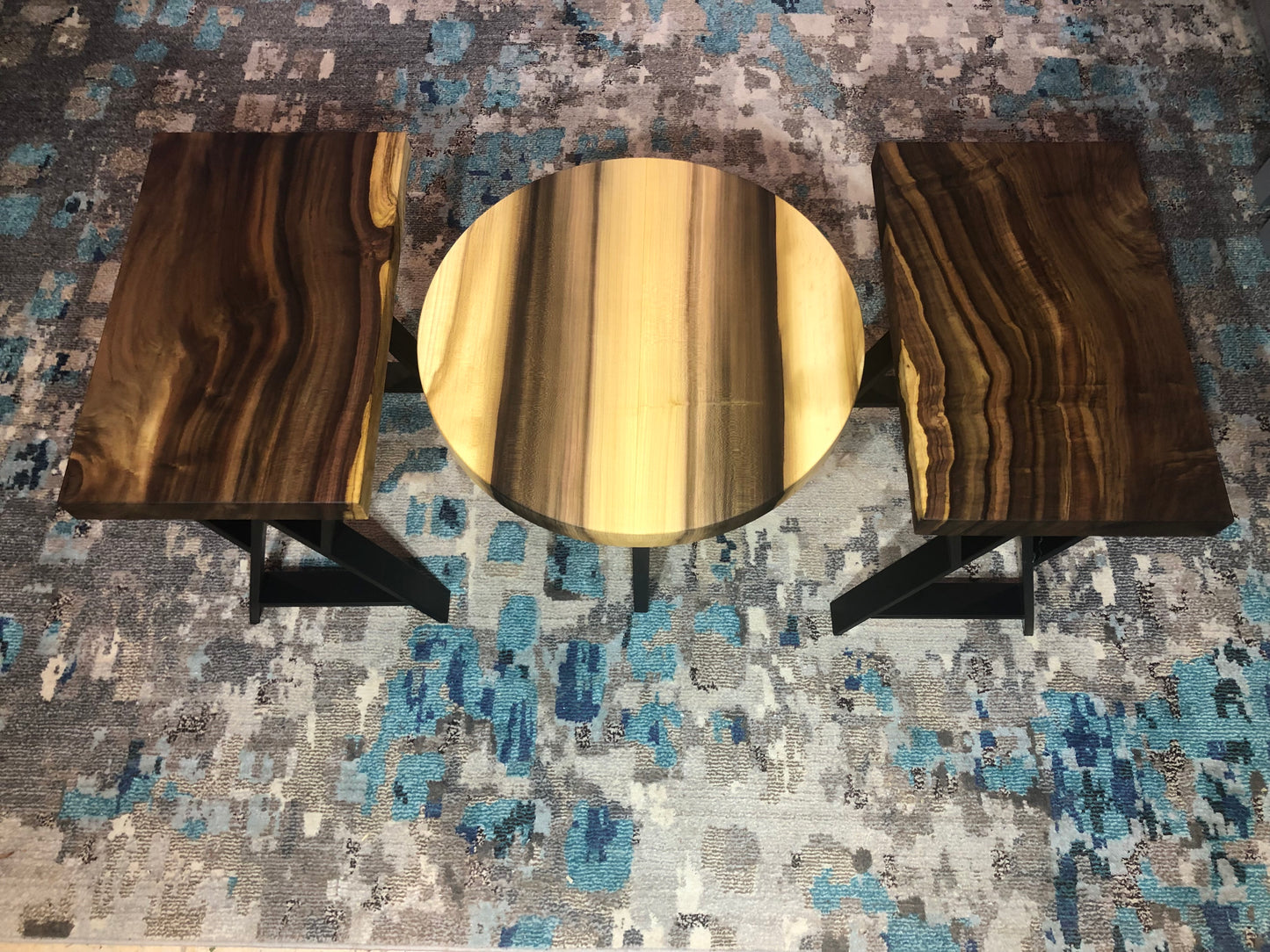 Rainbow Poplar Coffee and Side Tables