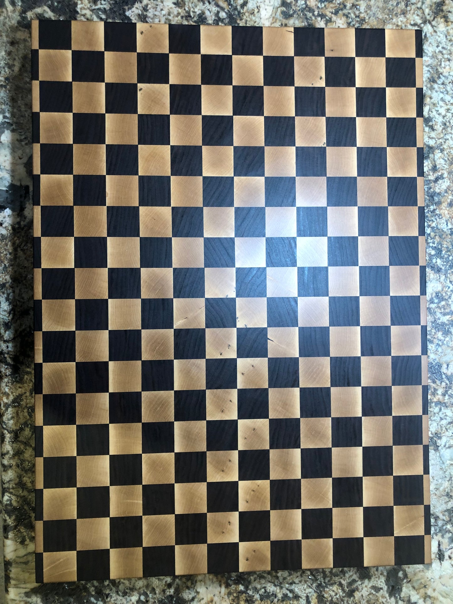 Checkerboard overhead view