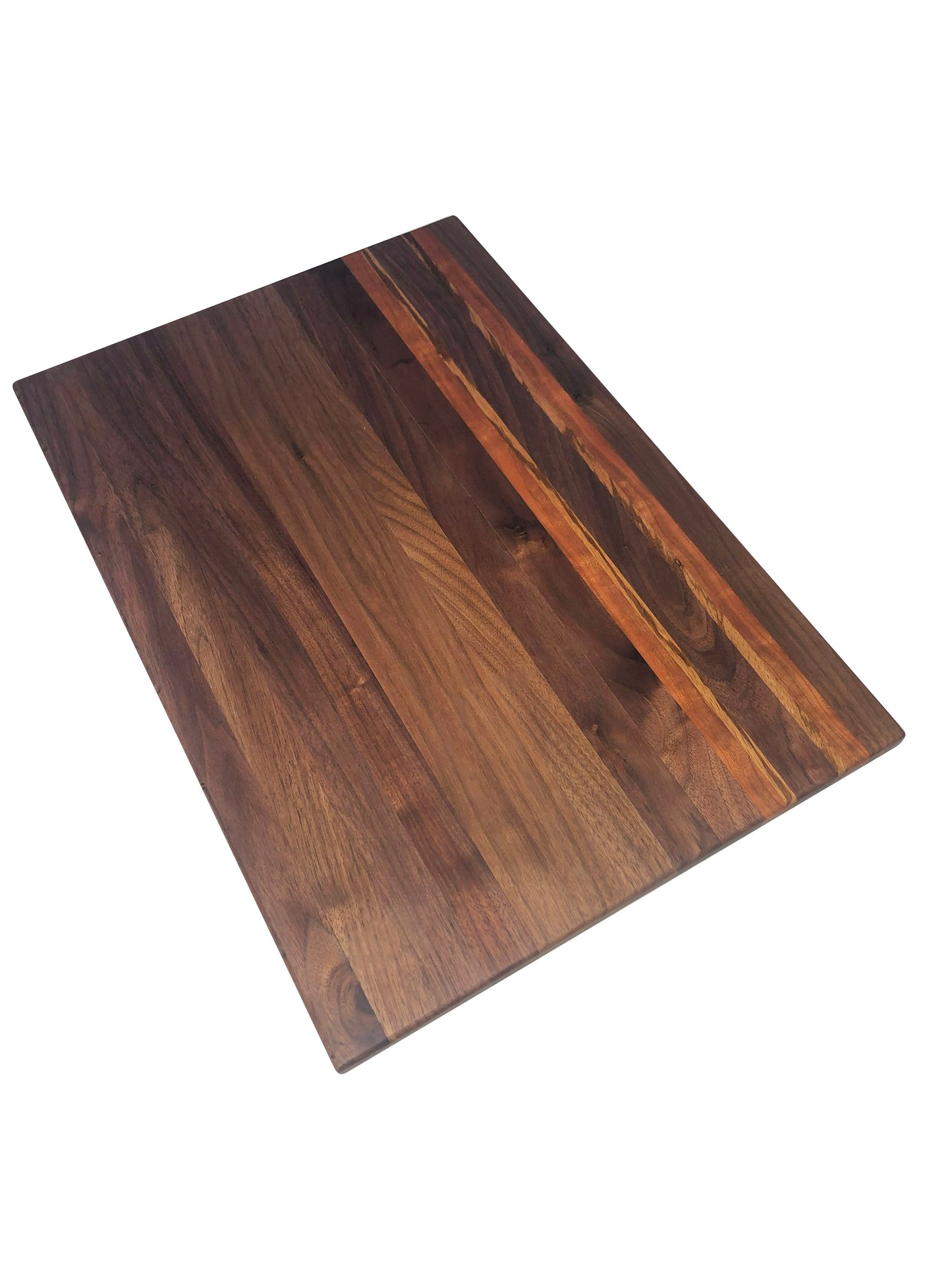 Black Walnut, Mahogany and Zebra Wood Cutting Board