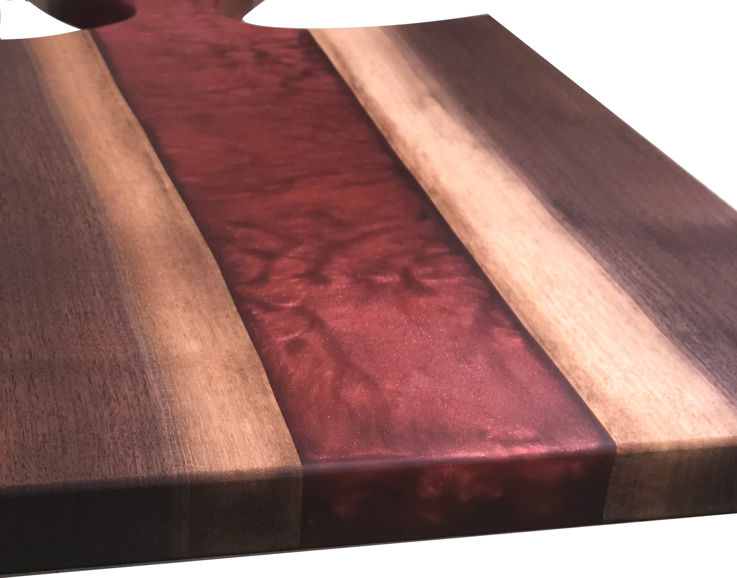 Black Walnut and Epoxy Large Board Closeup View