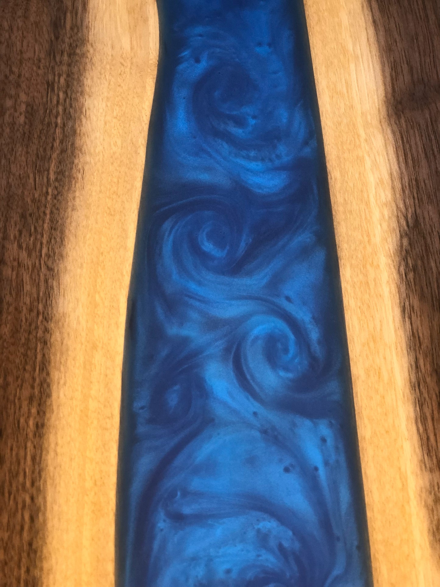 Blue Epoxy Board Closeup View