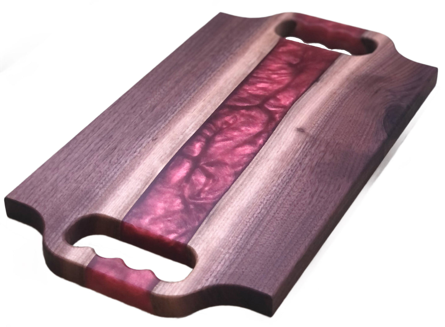Red Metallic Epoxy Board Cover View