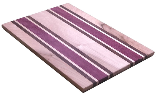 Maple, Purpleheart and Black Walnut Cutting Board Cover View