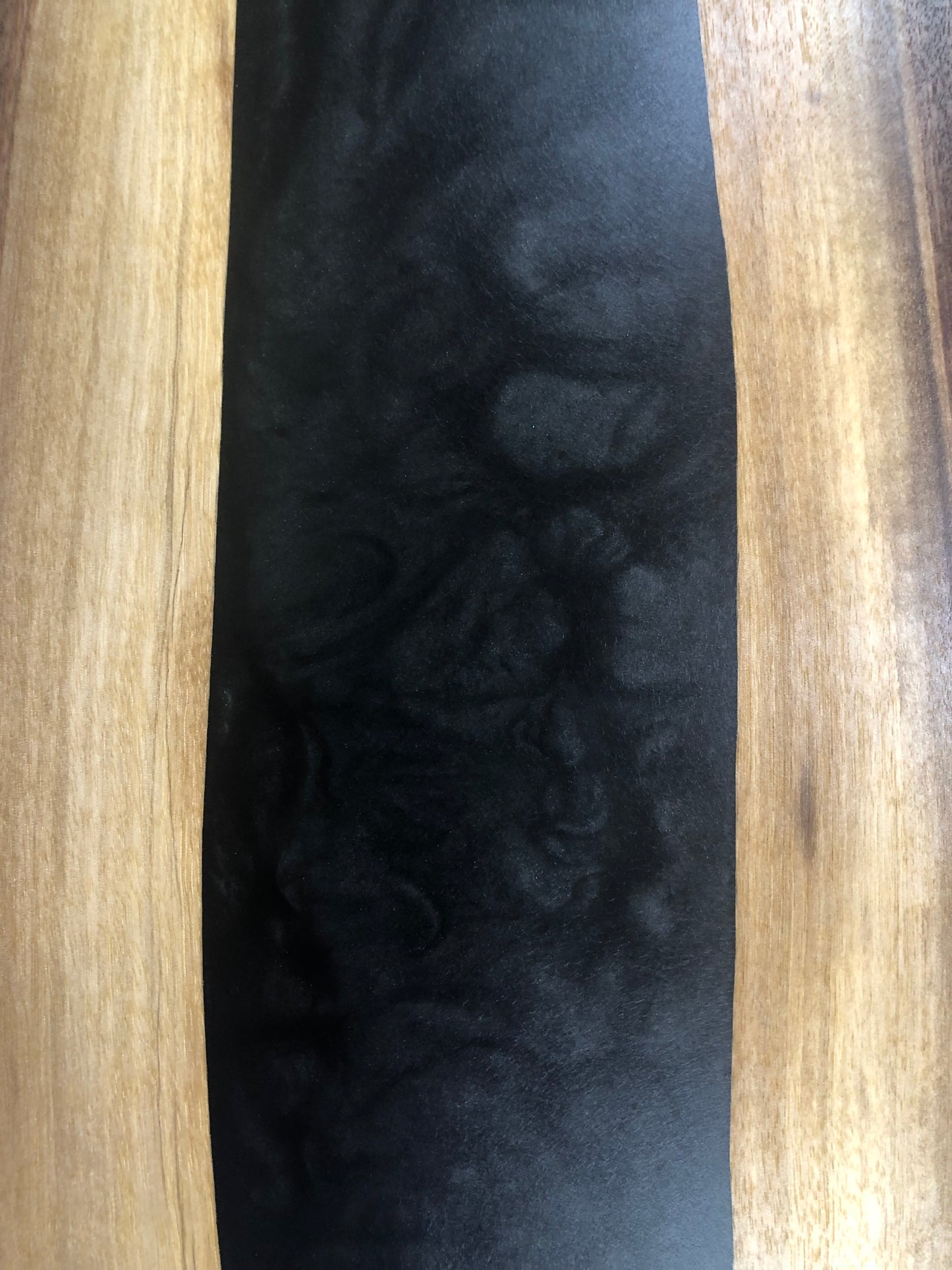 Black Walnut and Metallic Black Epoxy Charcuterie Board, 24"x12"