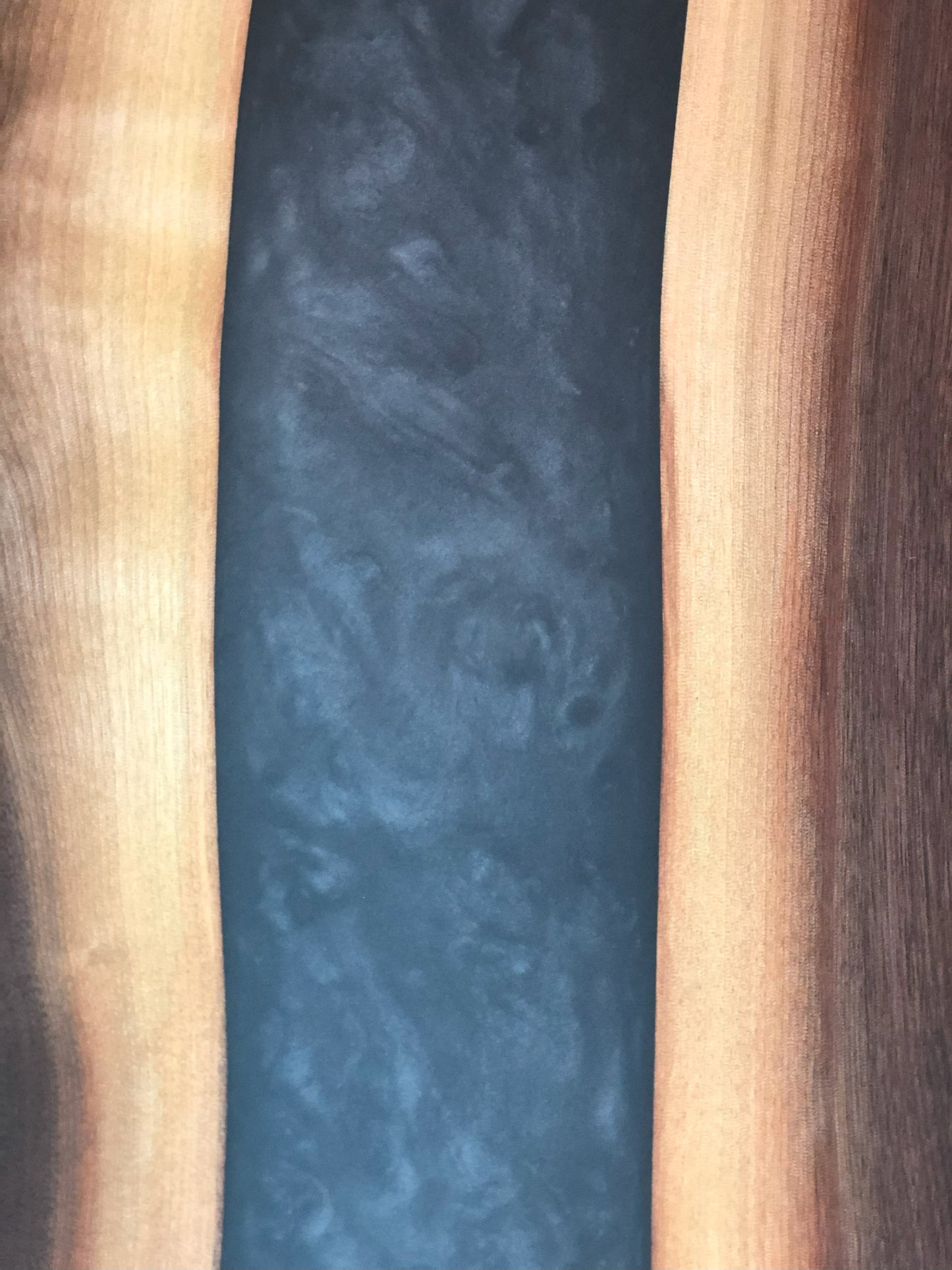 Black Walnut and Metallic Black Epoxy Charcuterie Board, 24"x12"