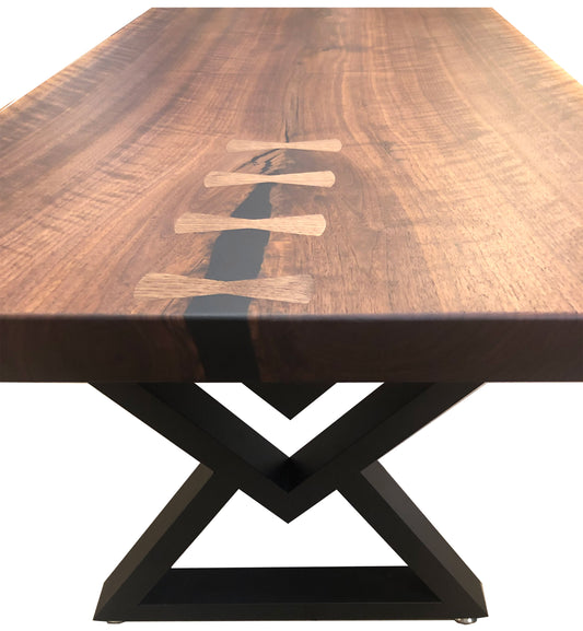 Black Walnut Bowtie Coffee Table Cover View