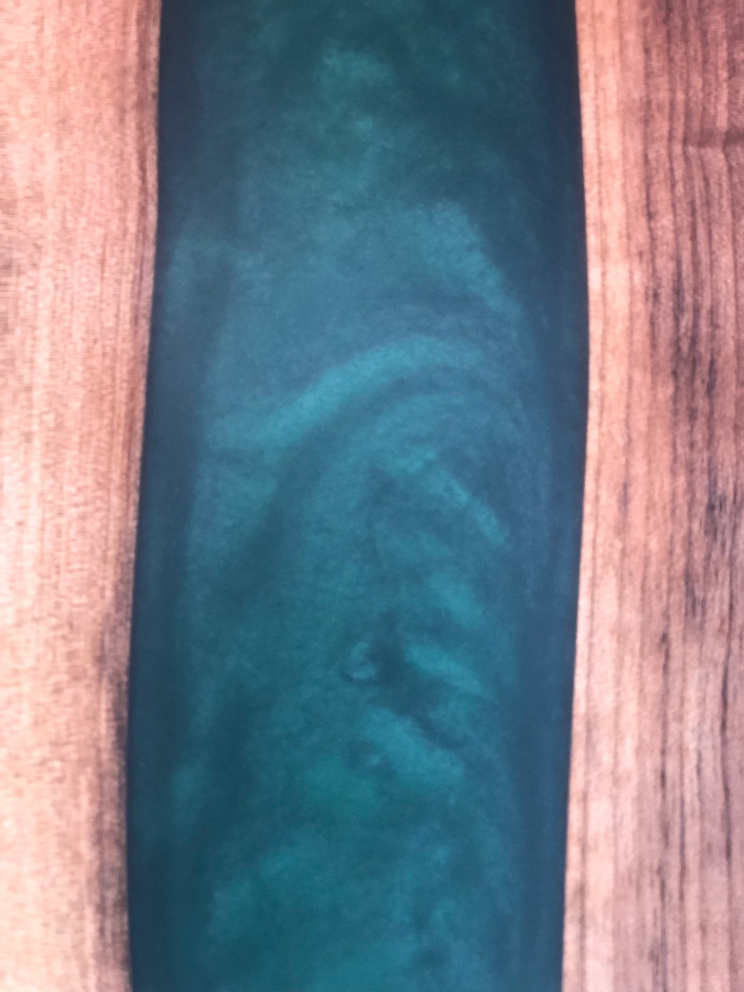 Black Walnut and Dark Green Epoxy Charcuterie Board, 24"x12"